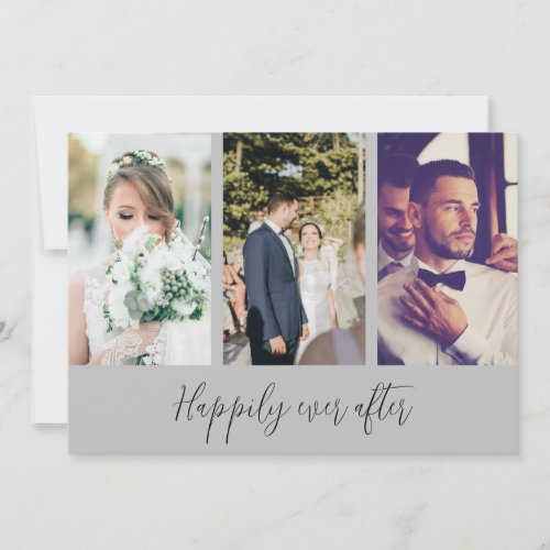 Happily Ever After Photo Wedding Thank You