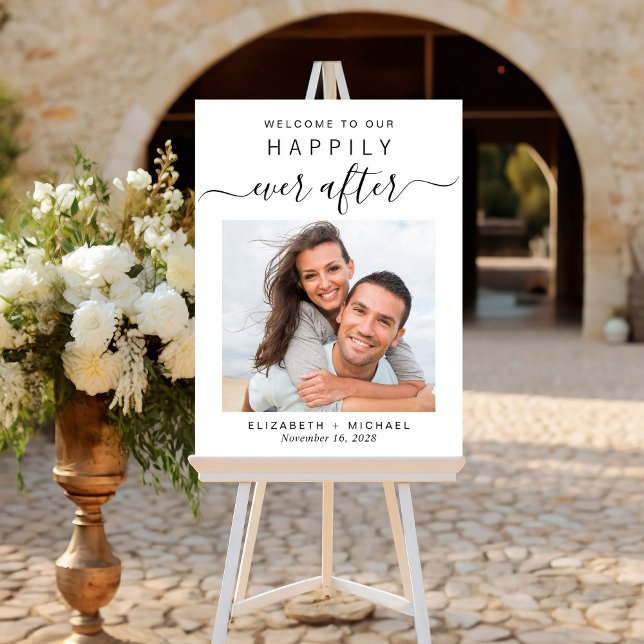 Happily Ever After Photo Wedding Welcome Foam Board (Creator Uploaded)