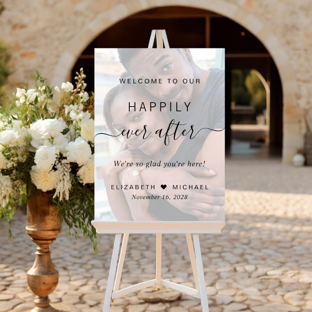 Happily Ever After Photo Wedding Welcome Foam Board (Creator Uploaded)