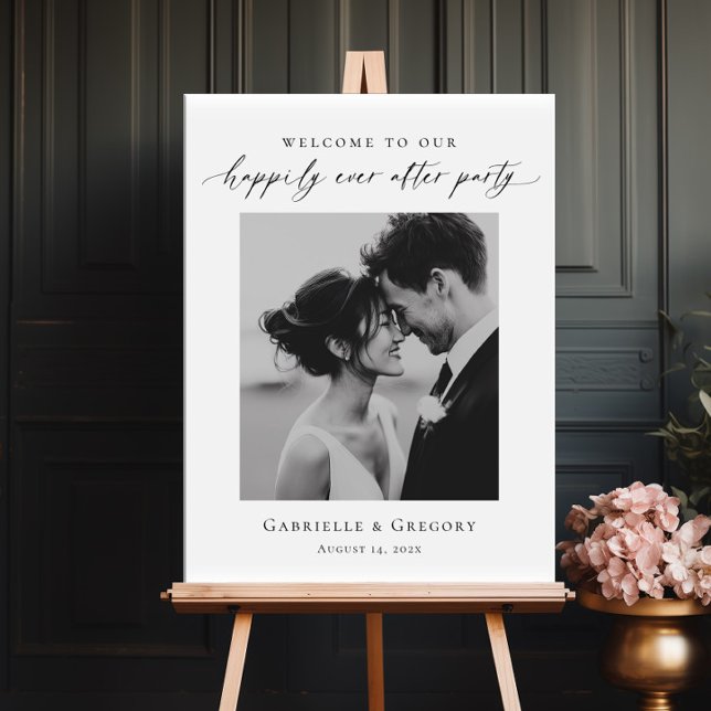 Happily Ever After Photo Welcome wedding Foam Board (Creator Uploaded)