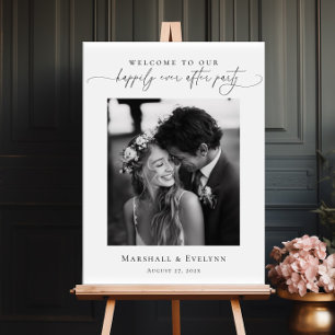 Happily Ever After Photo Welcome wedding Foam Board