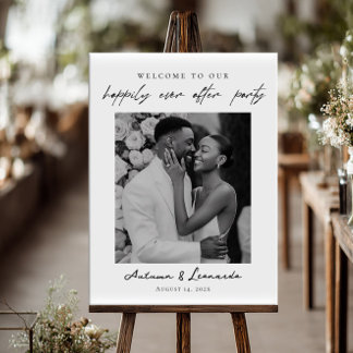 Happily Ever After Photo Welcome wedding Foam Board