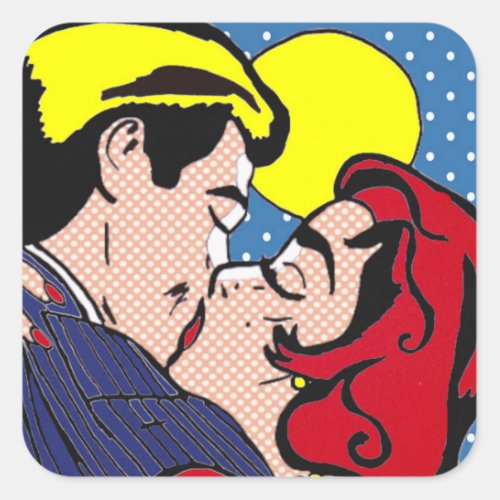 Happily Ever After Pop Art Stickers