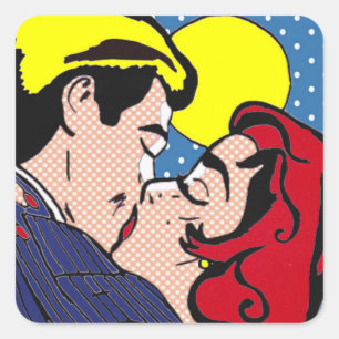 Happily Ever After Pop Art Stickers