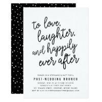 Happily Ever After Post Wedding Brunch Invitation