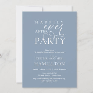 Happily Ever After Post Wedding Dinner and Party Invitation