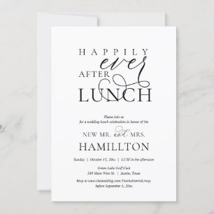 Happily Ever After Post wedding Lunch Celebration Invitation