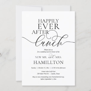 Happily Ever After Post wedding Lunch Celebration  Invitation