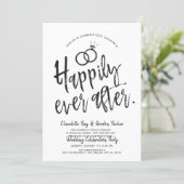 Happily ever after | Post Wedding Party Invitation (Standing Front)