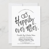 Happily ever after | Post Wedding Party Invitation (Front)