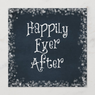 Happily Ever After Quote Invitation