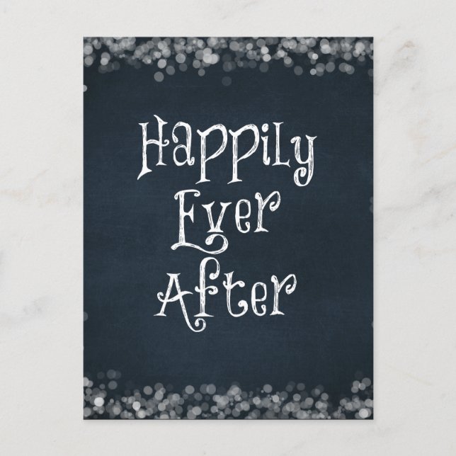 Happily Ever After Quote Postcard (Front)