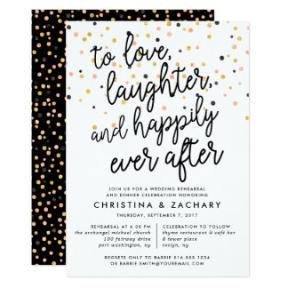 Happily Ever After | Rehearsal Dinner Invitation