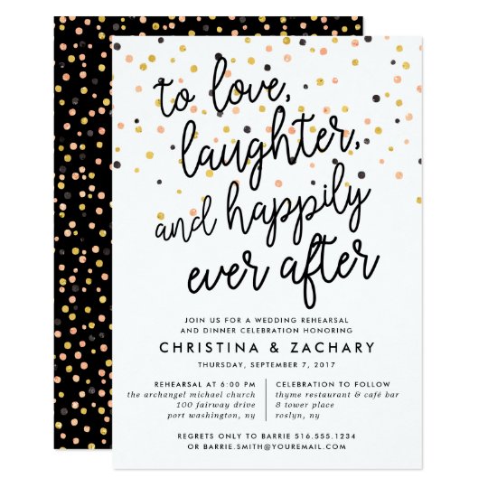 happily ever after rehearsal dinner invitation zazzle com