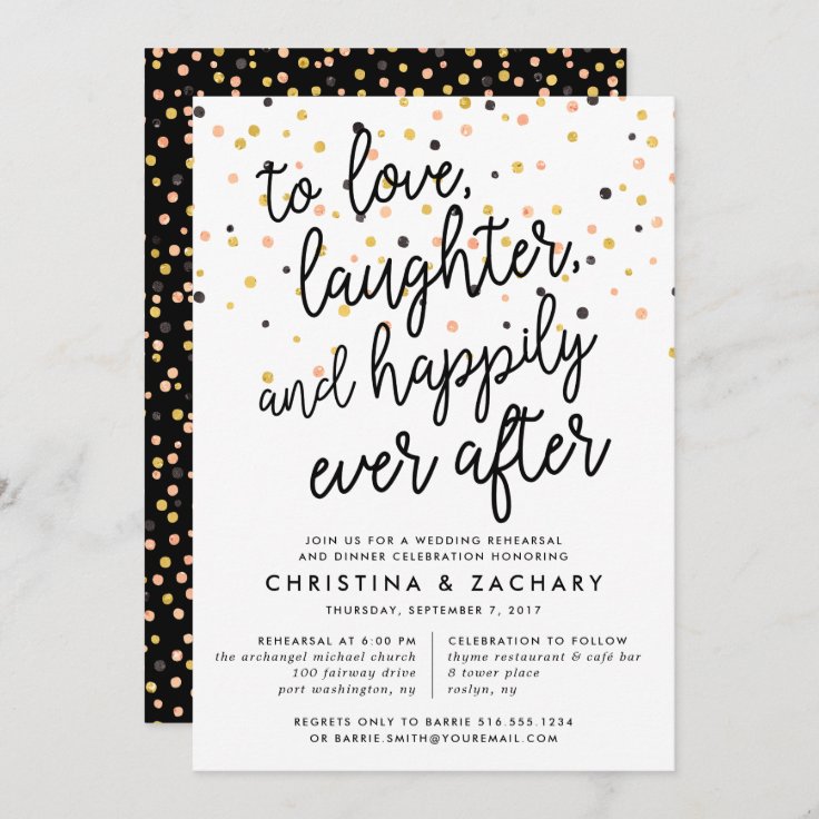 Happily Ever After Rehearsal Dinner Invitation Zazzle 6024