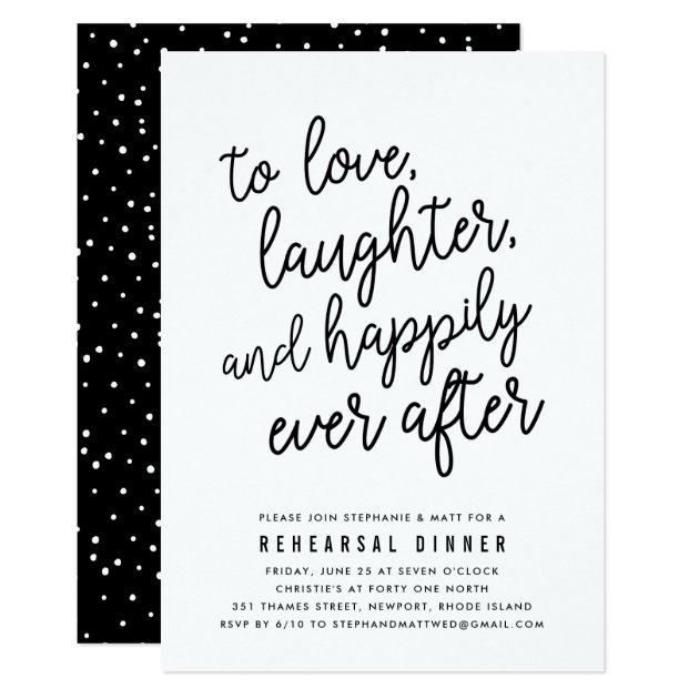 Happily Ever After | Rehearsal Dinner Invitation
