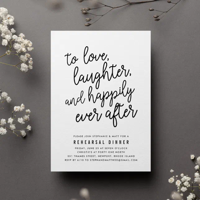 Happily Ever After Rehearsal Dinner Invitation Zazzle 3761