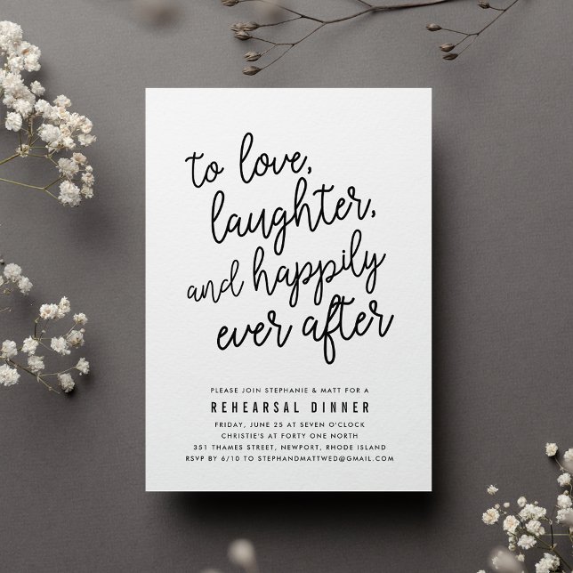 Happily Ever After | Rehearsal Dinner Invitation (Creator Uploaded)
