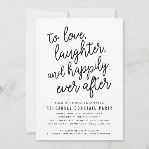 Happily Ever After Rehearsal Dinner Invitation Zazzle 9250
