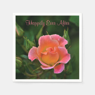 Happily Ever After Rose Napkins