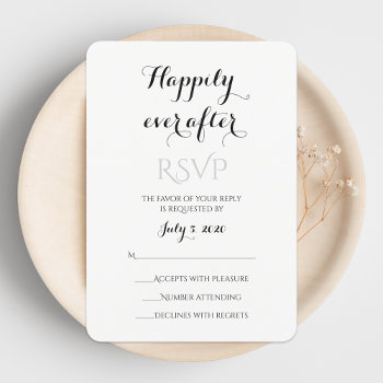 Happily Ever After Rsvp by henishouseofpaper at Zazzle
