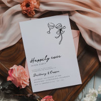 Happily Ever After Scribble Bow Elopement Wedding
