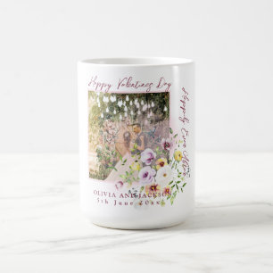 Happily Ever After Script Personalize Couple photo Coffee Mug