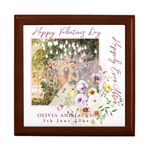 Happily Ever After Script Personalize Couple photo Gift Box