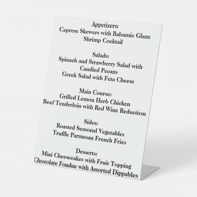 "Happily Ever After Starts Here" Pedestal Sign (Front)