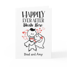 Happily Ever After Starts Here Wedding Congrats Ca