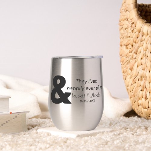 Happily Ever After Stemless Thermal Wine Tumbler