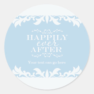 HAPPILY EVER AFTER Storybook Party Favor Sticker