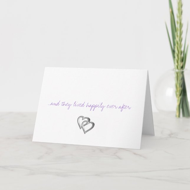 happily ever after thank you card (Front)