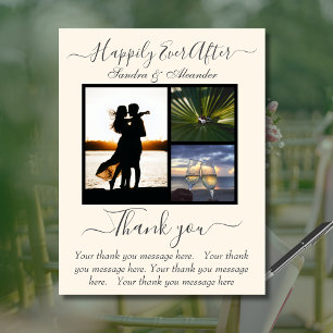 Happily Ever After Thank You Card photo Wedding