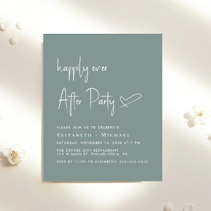 Happily Ever After Wedding After Party Invitation