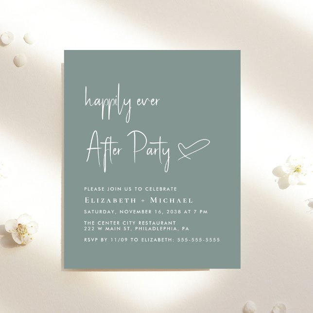 Happily Ever After Wedding After Party Invitation (Creator Uploaded)