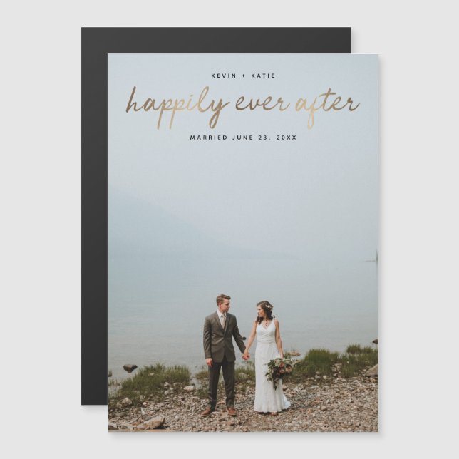 Happily Ever After Wedding Announcement (Front/Back)