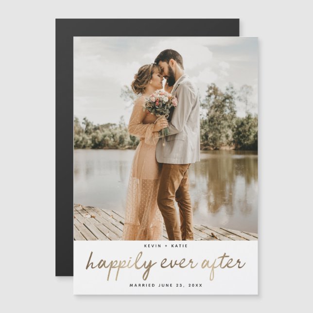 Happily Ever After Wedding Announcement (Front/Back)
