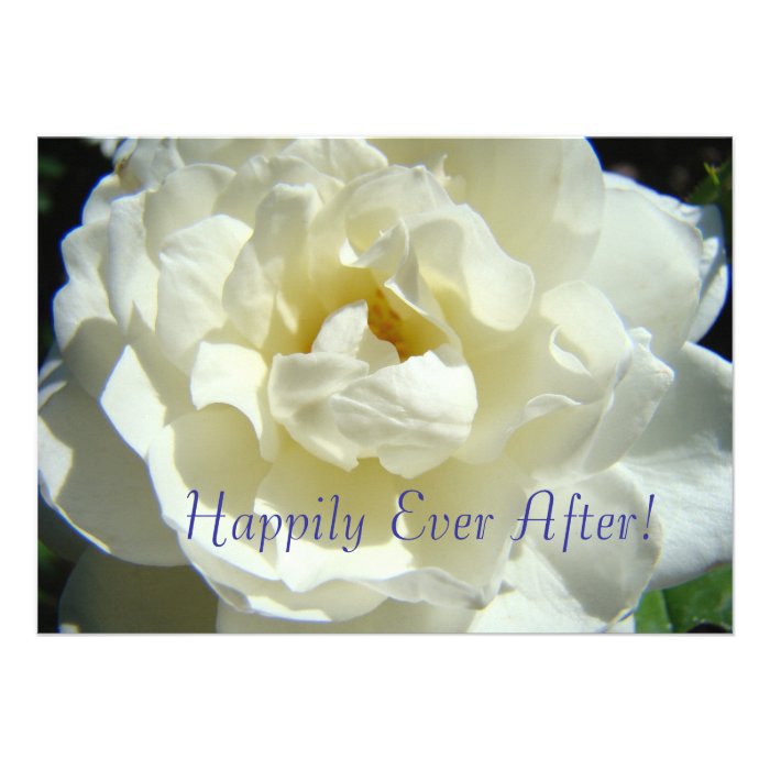 Happily Ever After Wedding Announcement Marriage