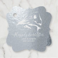 Happily Ever After Wedding Bridal Shower Thank You Foil Favor Tags