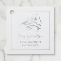 Happily Ever After Wedding Bridal Shower Thank You Foil Favor Tags