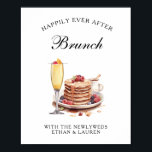 Happily Ever After Wedding Brunch Poster<br><div class="desc">Customize this wedding menu and it will be sure to impress!</div>