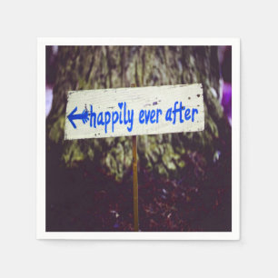 Happily Ever After Wedding Decor Napkins