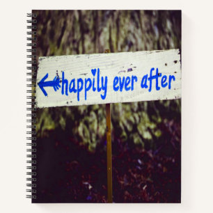 Happily Ever After Wedding Decor Notebook