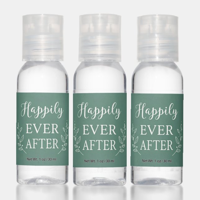 “Happily Ever After” Wedding Design – Elegant  Hand Sanitizer (Set)