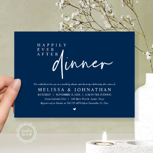 Happily Ever After Wedding Dinner Dancing Party Invitation