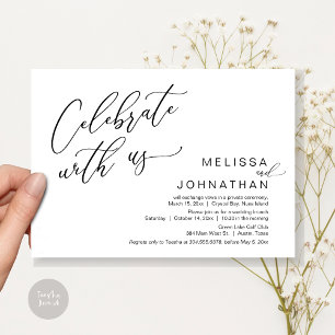 Happily Ever After Wedding Elopement Brunch Invitation