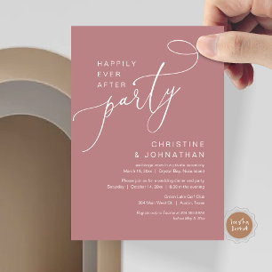 Happily Ever After Wedding Elopement Party Invitat Invitation