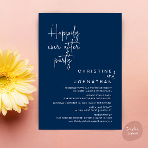 Happily Ever After Wedding Elopement Party Invitat Invitation