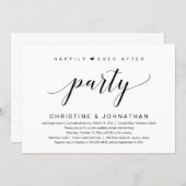 Happily Ever After Wedding Elopement Party Invitation (Front/Back)
